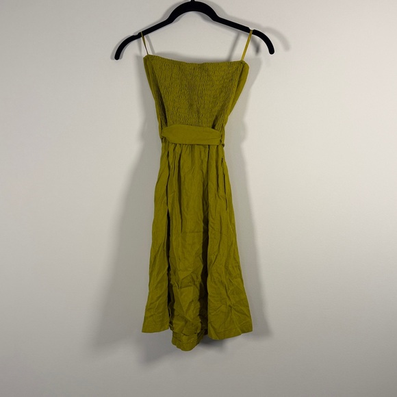 NWT Green strapless mini dress - Picture 3 of 6